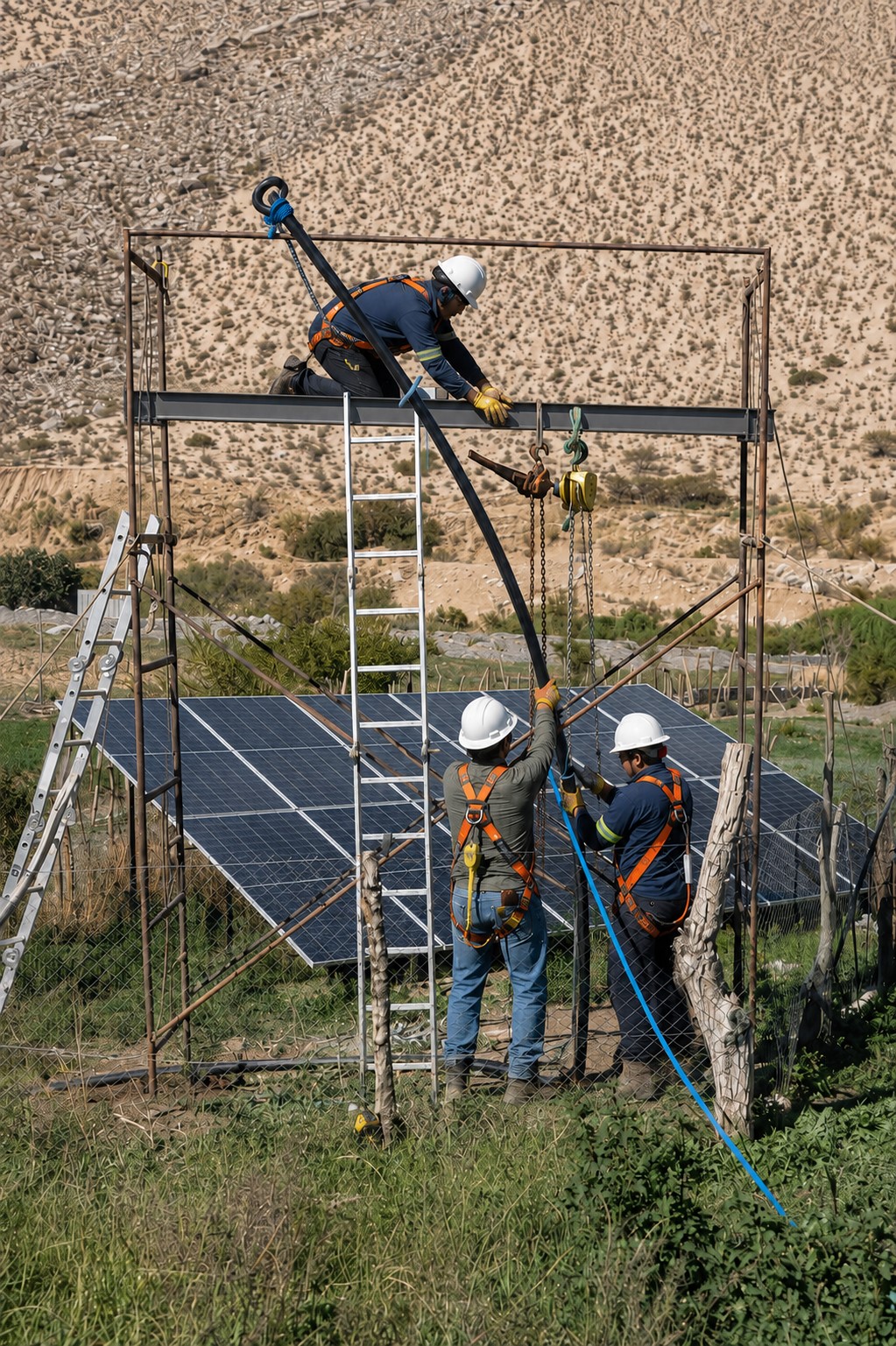 Extracción de electrobomba de agua sumergible para mantención